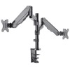 Manhattan TV & Monitor Mount, Desk, Full Motion (Gas Spring), 2 screens, Screen Sizes: 10-27 Manhattan TV & Monitor Mount, Desk, Full Motion (Gas Spring), 2 screens, Screen Sizes: 10-27