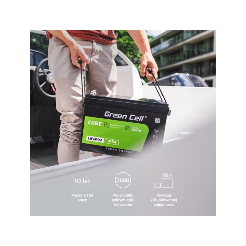 Green Cell LFPGC12V100AH UPS battery Lithium Iron Phosphate (LiFePO4) 12.8 V 100 Ah Green Cell LFPGC12V100AH UPS battery Lithium Iron Phosphate (LiFePO4) 12.8 V 100 Ah