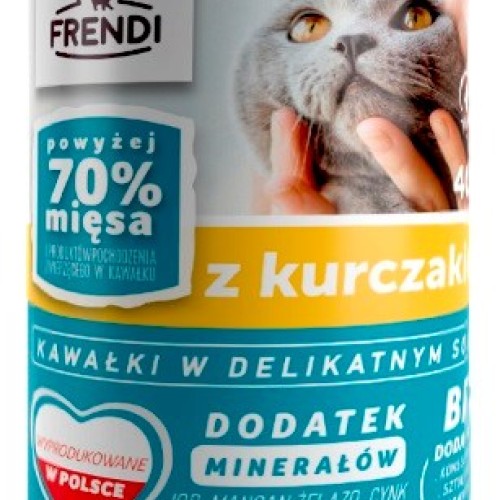 FRENDI with Chicken chunks in delicate sauce - wet cat food - 400g