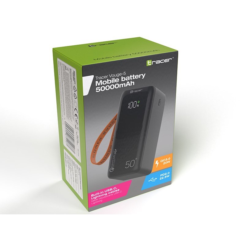 Tracer VOUGE-5 50000 mAh Black Tracer VOUGE-5 50000 mAh Black