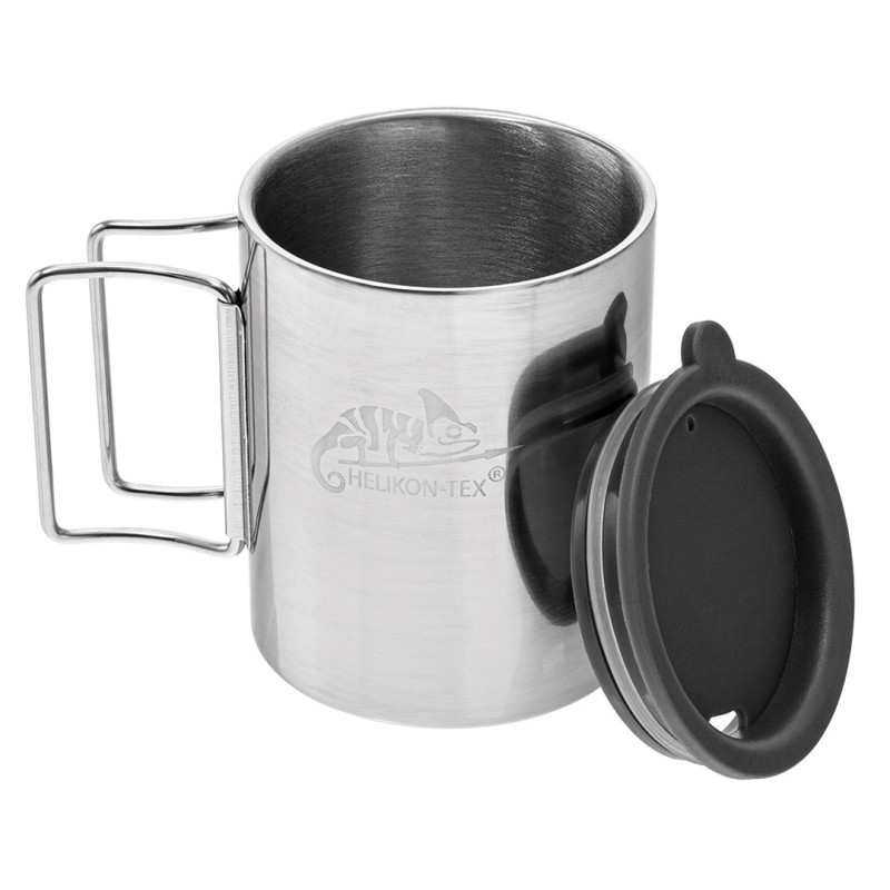 Helikon Thermal mug with lid 250 ml Silver, Black Helikon Thermal mug with lid 250 ml Silver, Black