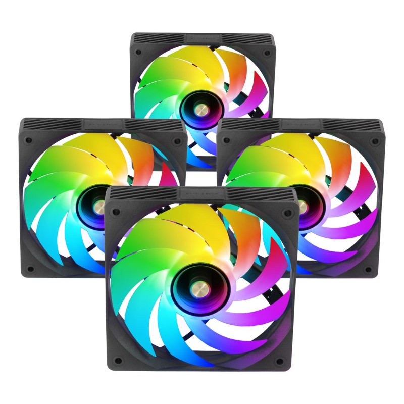 Mars Gaming MFSI4KIT computer cooling system Computer case Fan 12 cm Black