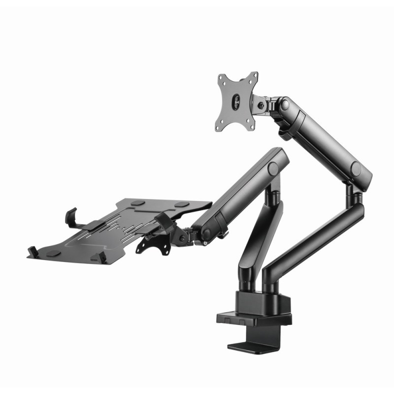 Gembird MA-DA3-02 Desk mounted adjustable monitor arm with notebook tray (full-motion), 17”-32”, up to 8 kg