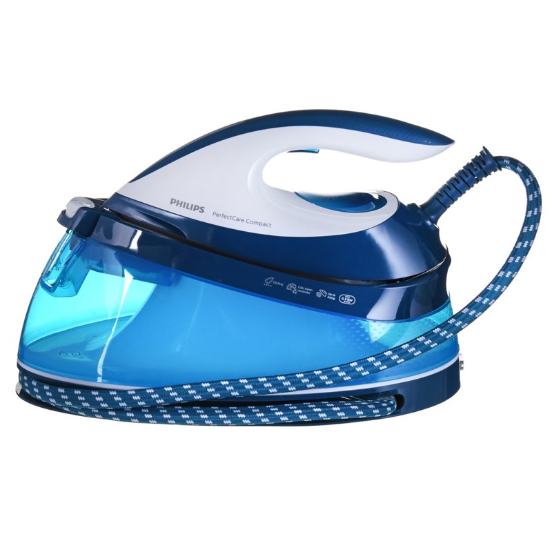 Philips GC7840/20 steam ironing station 2400 W 1.5 L SteamGlide soleplate Blue, White Philips GC7840/20 steam ironing station 2400 W 1.5 L SteamGlide soleplate Blue, White