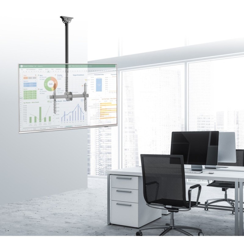 Techly 37-70 Telescopic Ceiling Long Support LED TV LCD Techly 37-70 Telescopic Ceiling Long Support LED TV LCD