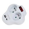 Esperanza ELK311W Electrical splitter 2 GN. USB-C USB-A ON. White Esperanza ELK311W Electrical splitter 2 GN. USB-C USB-A ON. White
