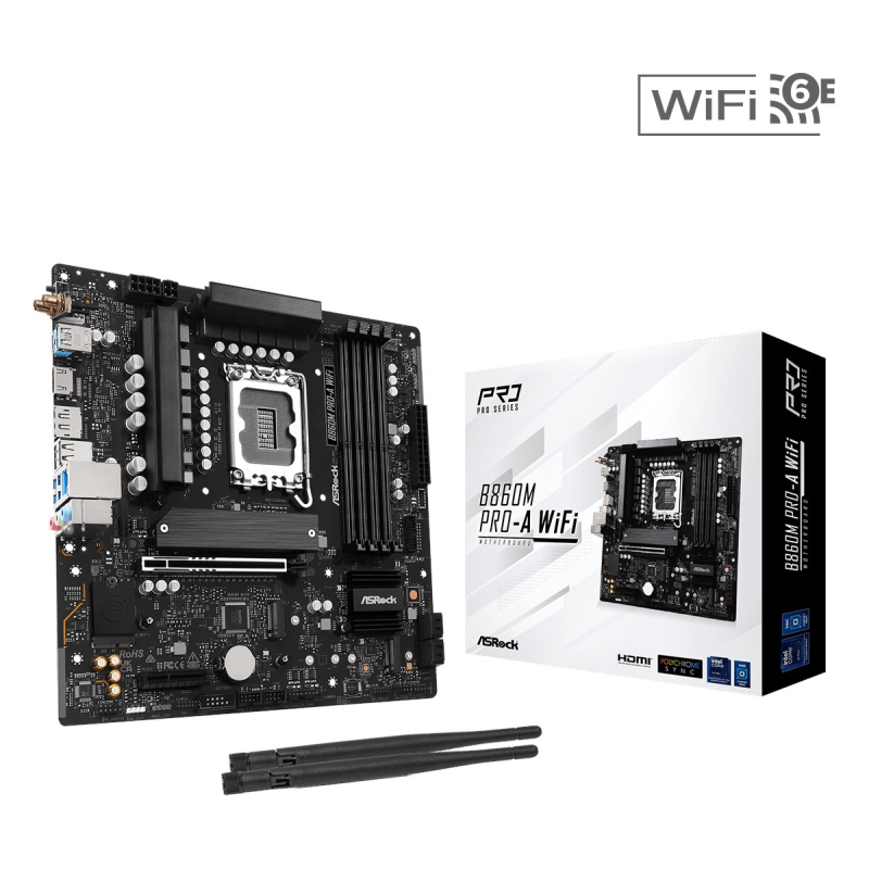 ASRock B860M Pro-A WiFi Motherboard ASRock B860M Pro-A WiFi Motherboard