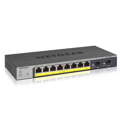NETGEAR GS110TP Managed L2/L3/L4 Gigabit Ethernet (10/100/1000) Power over Ethernet (PoE) Grey NETGEAR GS110TP Managed L2/L3/L4 Gigabit Ethernet (10/100/1000) Power over Ethernet (PoE) Grey