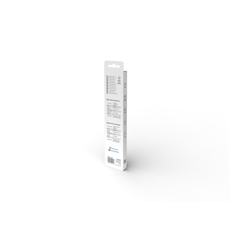 Savio USB – USB type C cable 5A, 1m CL-126 White Savio USB – USB type C cable 5A, 1m CL-126 White