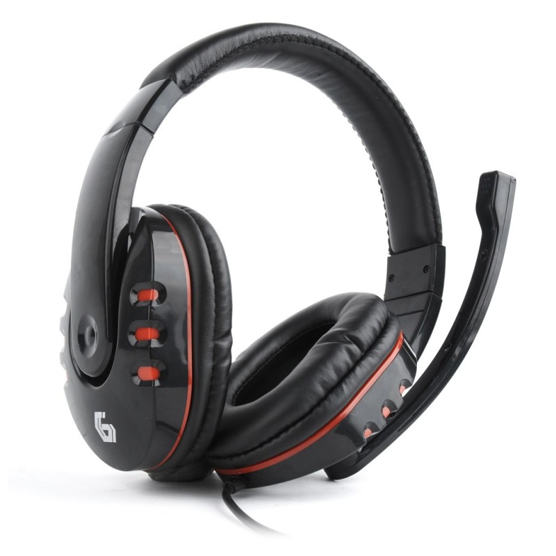 Gembird GHS-402 headphones/headset Wired Head-band Gaming Black