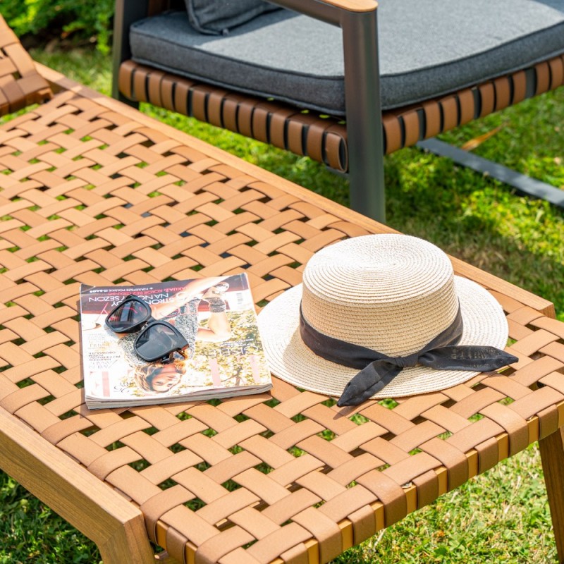 Garden lounger TEXAS brown Garden lounger TEXAS brown