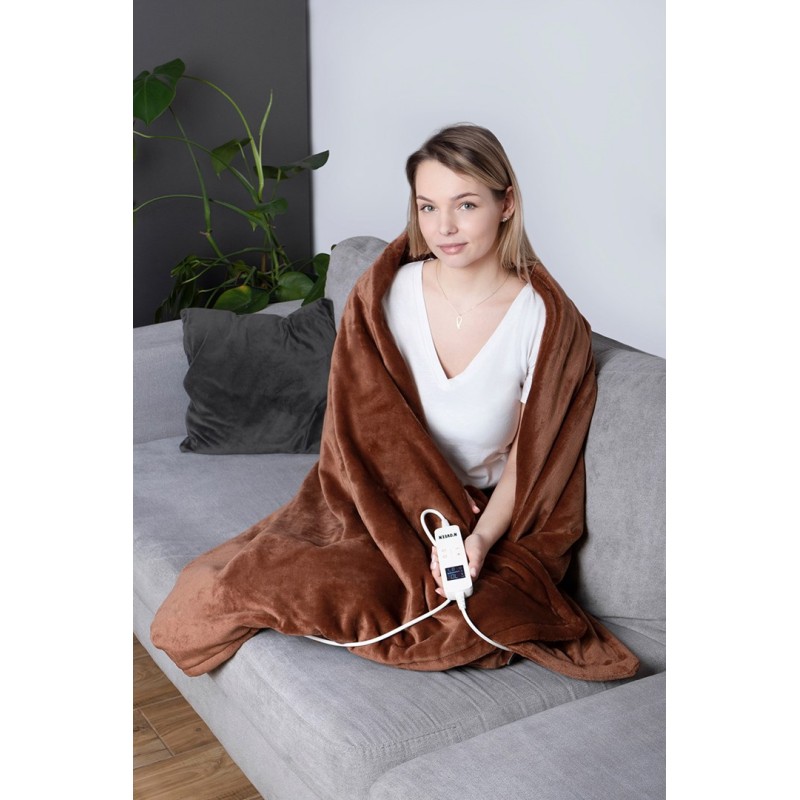 NOVEEN ELECTRIC BLANKET EB655 BROWN SUPER SOFT 180X130CM NOVEEN ELECTRIC BLANKET EB655 BROWN SUPER SOFT 180X130CM