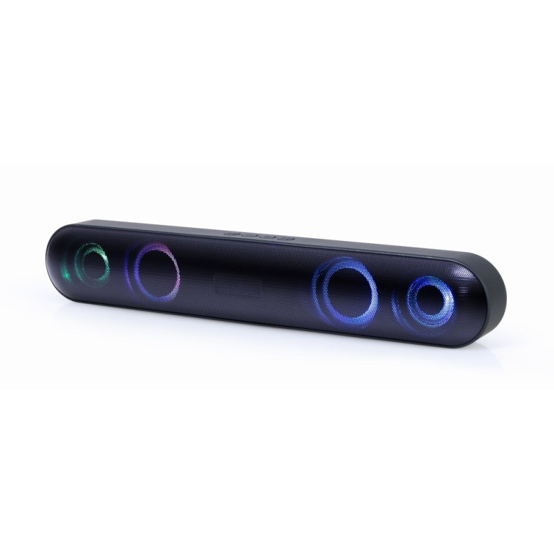 Gembird SPKBT-BAR400L soundbar speaker Black 2.0 channels 10 W Gembird SPKBT-BAR400L soundbar speaker Black 2.0 channels 10 W