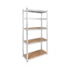Rebel RB-1250 Metal Storage Rack Cabinet Shelves 175kg x5 180x90x40cm Galvanized Folding MDF Rebel RB-1250 Metal Storage Rack Cabinet Shelves 175kg x5 180x90x40cm Galvanized Folding MDF
