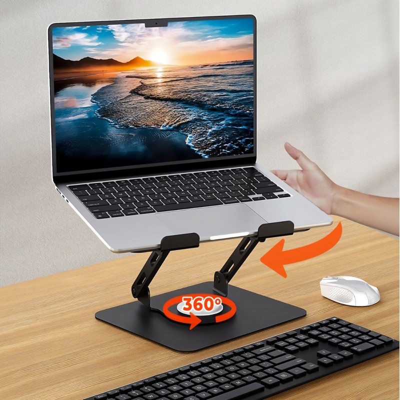 Adjustable, rotatable, ergonomic laptop stand 10–17″ LAPTOP STAND ROTO MT2662