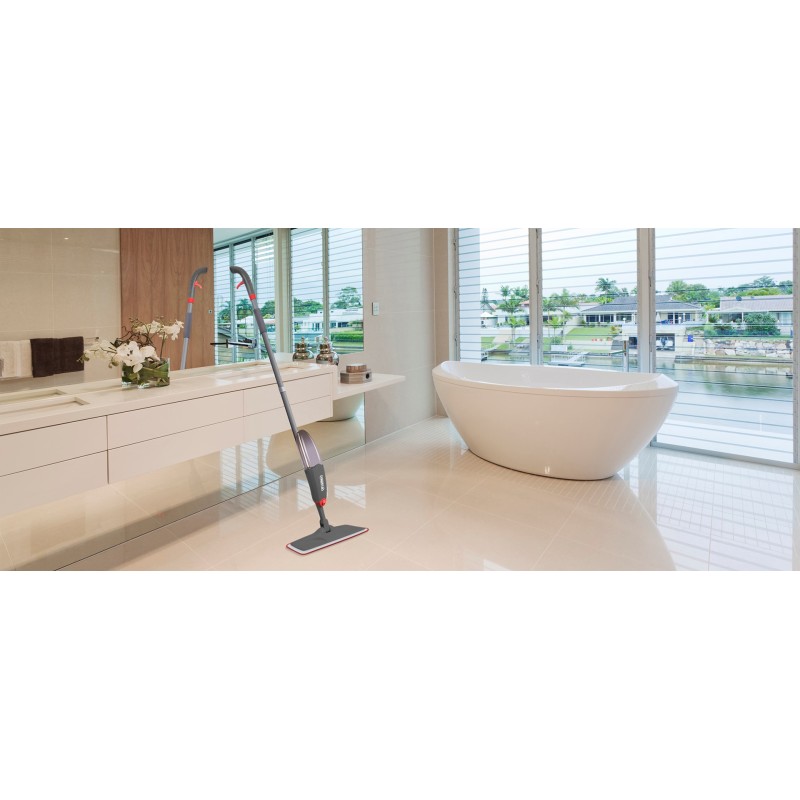 PROMIS Spray mop, grey-red PROMIS Spray mop, grey-red