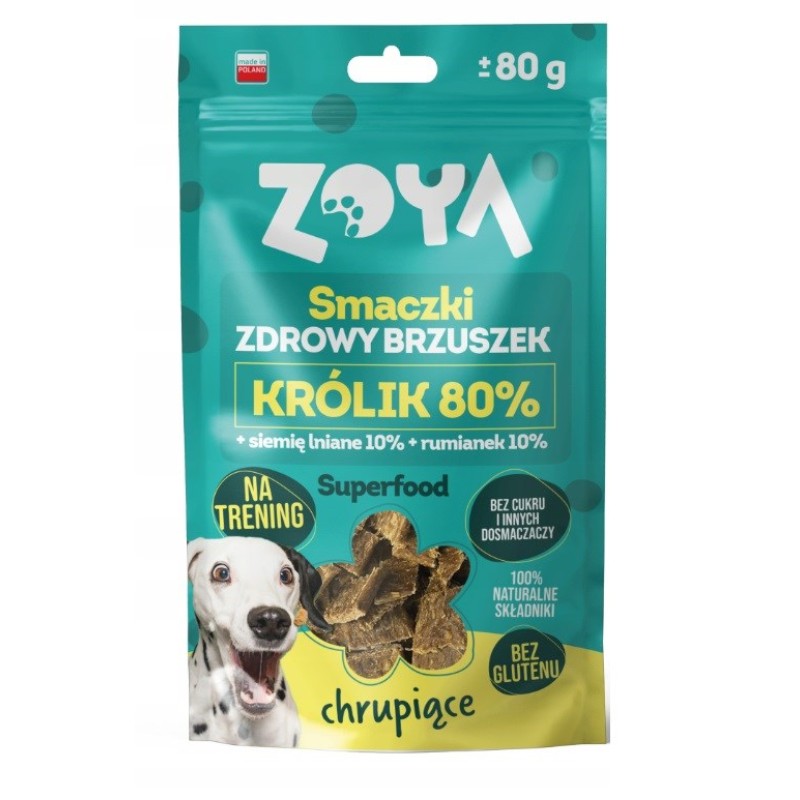 ZOYA Healthy tummy Rabbit - dog treat - 80g ZOYA Healthy tummy Rabbit - dog treat - 80g