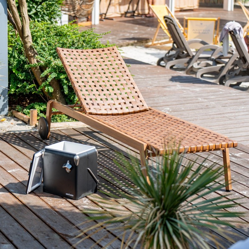 Garden lounger TEXAS brown Garden lounger TEXAS brown