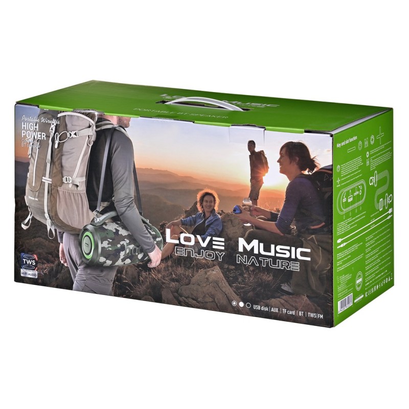 HOCO HA4 Surge Portable Speaker Blutooth/ FM/ TF card/ USB memory stick/ AUX 2 x 20 W Green HOCO HA4 Surge Portable Speaker Blutooth/ FM/ TF card/ USB memory stick/ AUX 2 x 20 W Green