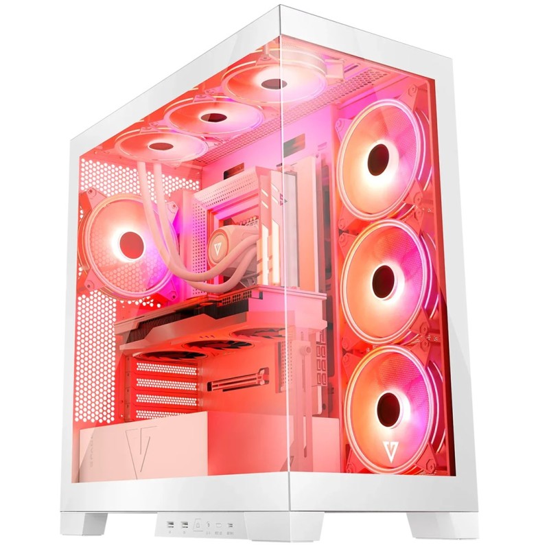 MODECOM Volcano SPACE APEX ARGB MIDI USB 3.0 X 2 CYPE-C white MODECOM Volcano SPACE APEX ARGB MIDI USB 3.0 X 2 CYPE-C white