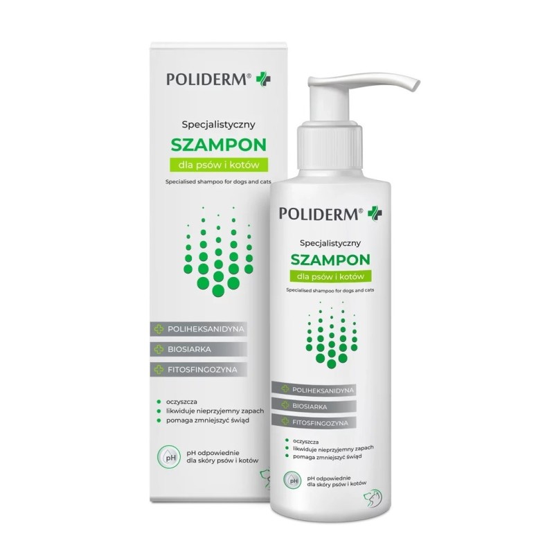 JM SANTE Poliderm - anti-dandruff shampoo for dogs and cats – 250 ml JM SANTE Poliderm - anti-dandruff shampoo for dogs and cats – 250 ml