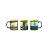 Heat Reveal Mug Good Loot Cyberpunk 2077 Game Art Chronicles - V & Edward Hopper 450 ml Black, Yellow