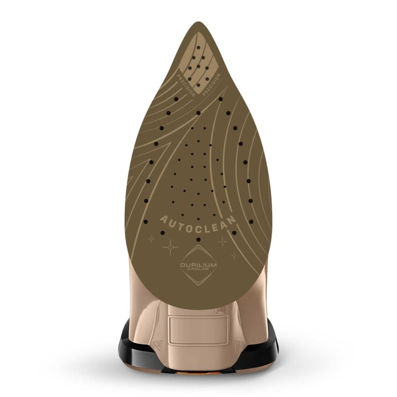 Tefal Ultimate Pure FV9852E0 iron Dry & Steam iron Durilium AirGlide Autoclean soleplate 3200 W Black, Copper