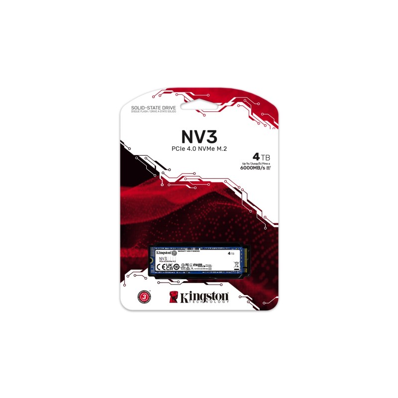 Kingston Technology 4000G NV3 M.2 2280 NVMe SSD Kingston Technology 4000G NV3 M.2 2280 NVMe SSD