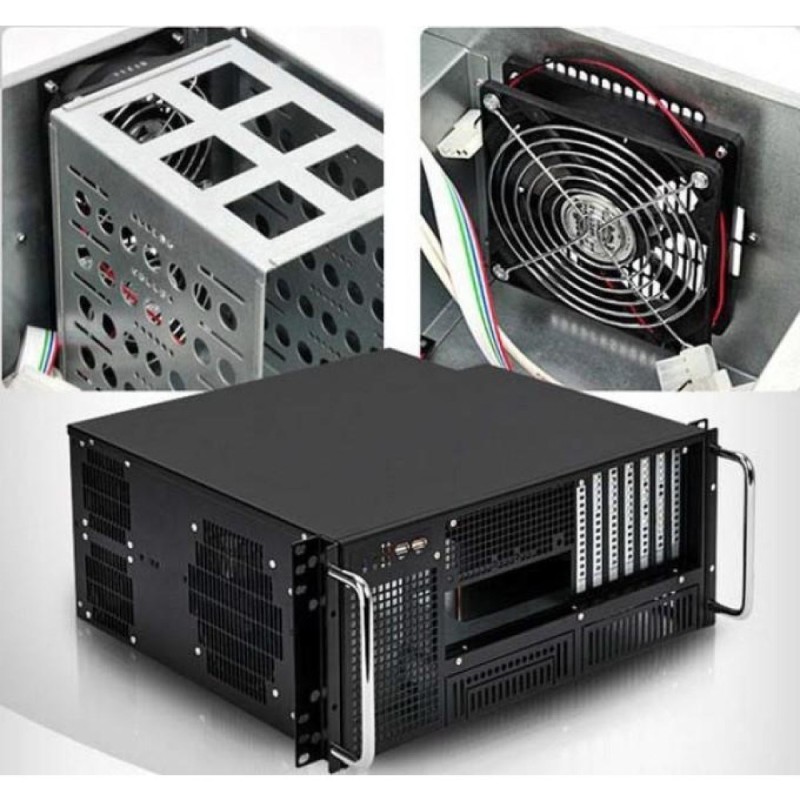 Techly Chassis Industrial Rack 19/Desktop 4U Ultra Compact Black Techly Chassis Industrial Rack 19/Desktop 4U Ultra Compact Black
