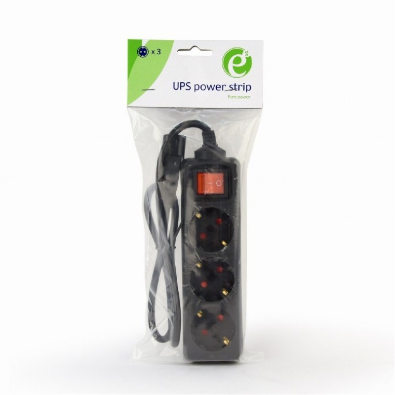 Gembird EG-PSU3-01 power extension 0.6 m 3 AC outlet(s) Indoor Black Gembird EG-PSU3-01 power extension 0.6 m 3 AC outlet(s) Indoor Black