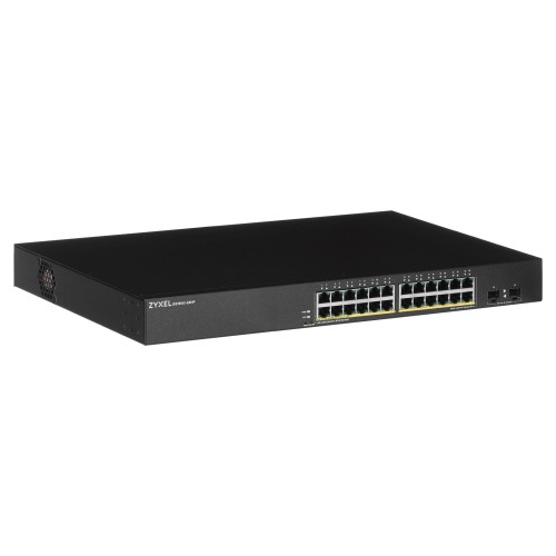 Zyxel GS1900-24HP Managed Gigabit Ethernet (10/100/1000) 1U Black Zyxel GS1900-24HP Managed Gigabit Ethernet (10/100/1000) 1U Black