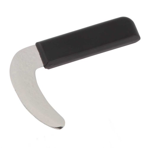 Knife with ergonomic curved handle