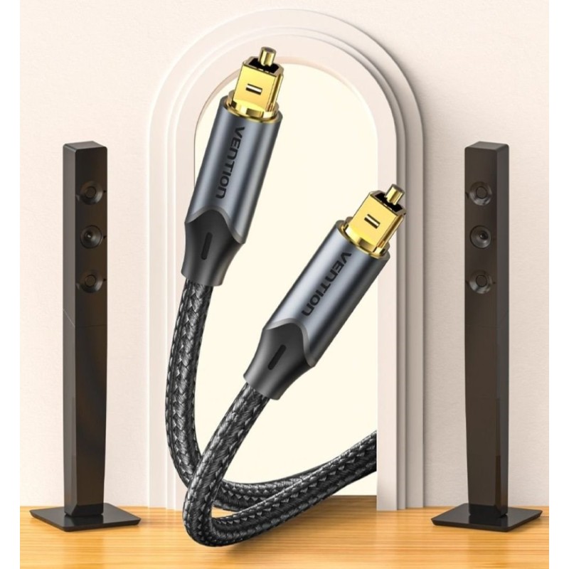 Vention optical audio cable, braided, 5 m