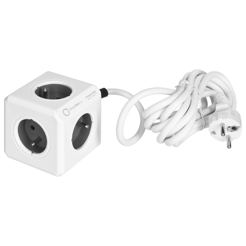 Allocacoc PowerCube Extended Type E power extension 1.5 m 5 AC outlet(s) Indoor Grey Allocacoc PowerCube Extended Type E power extension 1.5 m 5 AC outlet(s) Indoor Grey