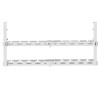 Maclean under-desk cable organizer, max. load 5kg, max. 728mm, 2 levels, white, MC-102 W Maclean under-desk cable organizer, max. load 5kg, max. 728mm, 2 levels, white, MC-102 W