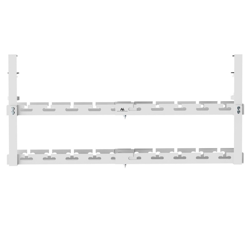 Maclean under-desk cable organizer, max. load 5kg, max. 728mm, 2 levels, white, MC-102 W Maclean under-desk cable organizer, max. load 5kg, max. 728mm, 2 levels, white, MC-102 W