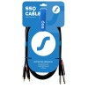 SSQ RCAJM5 - Cable 2x RCA - 2x Jack Mono 6,3 mm 3 m Black SSQ RCAJM5 - Cable 2x RCA - 2x Jack Mono 6,3 mm 3 m Black