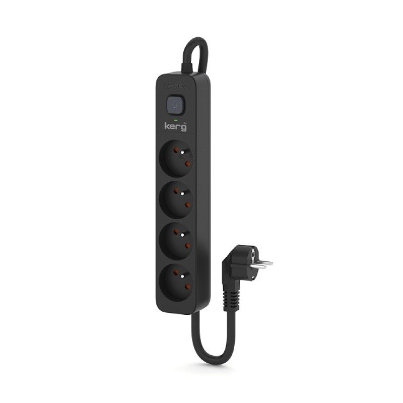 KERG power strip with circuit breaker-4 sockets 16A 3m KERG power strip with circuit breaker-4 sockets 16A 3m