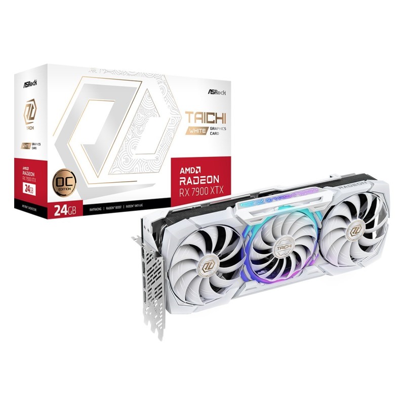 Asrock Graphics Card Radeon RX 7900 XTX Taichi White OC Asrock Graphics Card Radeon RX 7900 XTX Taichi White OC
