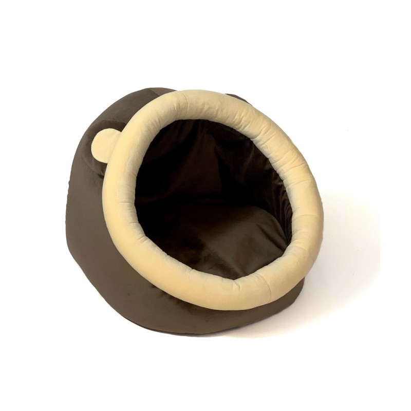 GO GIFT cat bed - brown and cream - 40x45x34 cm GO GIFT cat bed - brown and cream - 40x45x34 cm