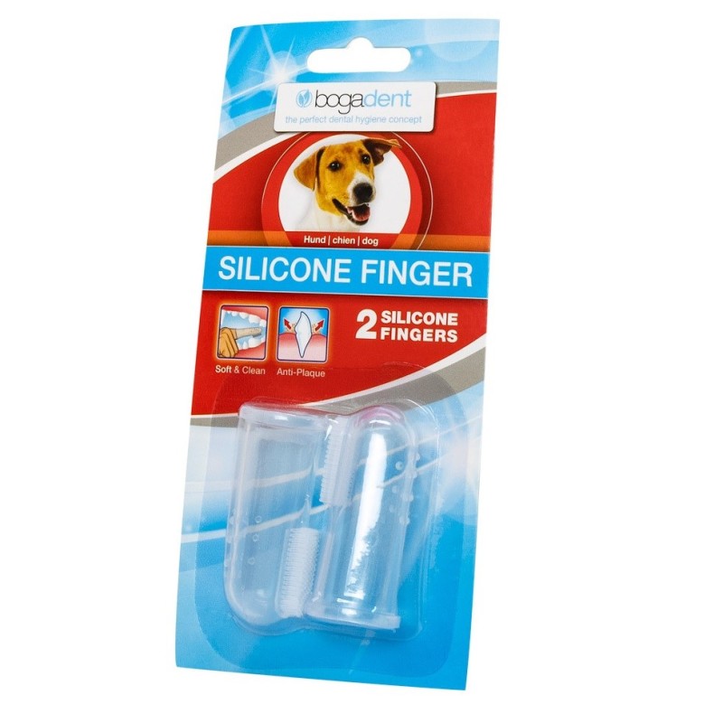BOGAR Bogadent® Silicone finger - finger cover for removing dental plaque – 2 pcs BOGAR Bogadent® Silicone finger - finger cover for removing dental plaque – 2 pcs