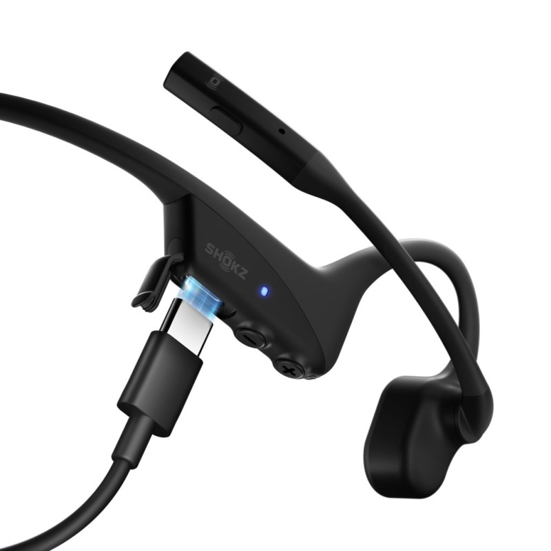 SHOKZ OpenComm2 2025 Upgrade Wireless Bluetooth Bone Conduction Videoconferencing Headset with USB-C Charging Port | 16 Hr Talk Time, 29m Wireless Range, 1 Hr Charge Time | Includes Noise Cancelling Boom Mic, Black SHOKZ OpenComm2 2025 Upgrade Wireless Bluetooth Bone Conduction Videoconferencing Headset with USB-C Charging Port | 16 Hr Talk Time, 29m Wireless Range, 1 Hr Charge Time | Includes Noise Cancelling Boom Mic, Black