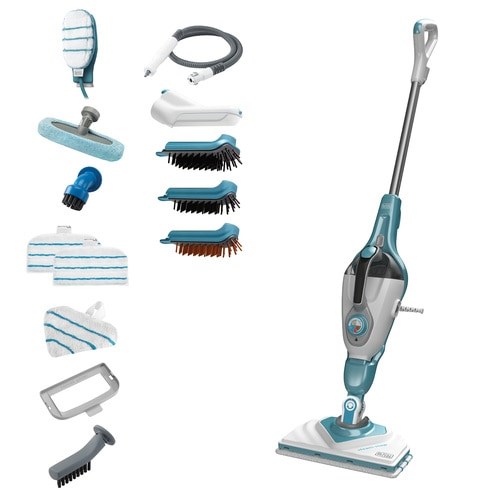 Black & Decker BHSM1610DSM Portable steam cleaner 0.5 L 1600 W Aqua colour, White Black & Decker BHSM1610DSM Portable steam cleaner 0.5 L 1600 W Aqua colour, White
