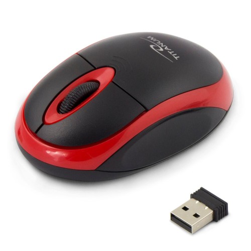 Titanum TM116E Wireless 3D mouse 2.4GHZ Black / Red Titanum TM116E Wireless 3D mouse 2.4GHZ Black / Red
