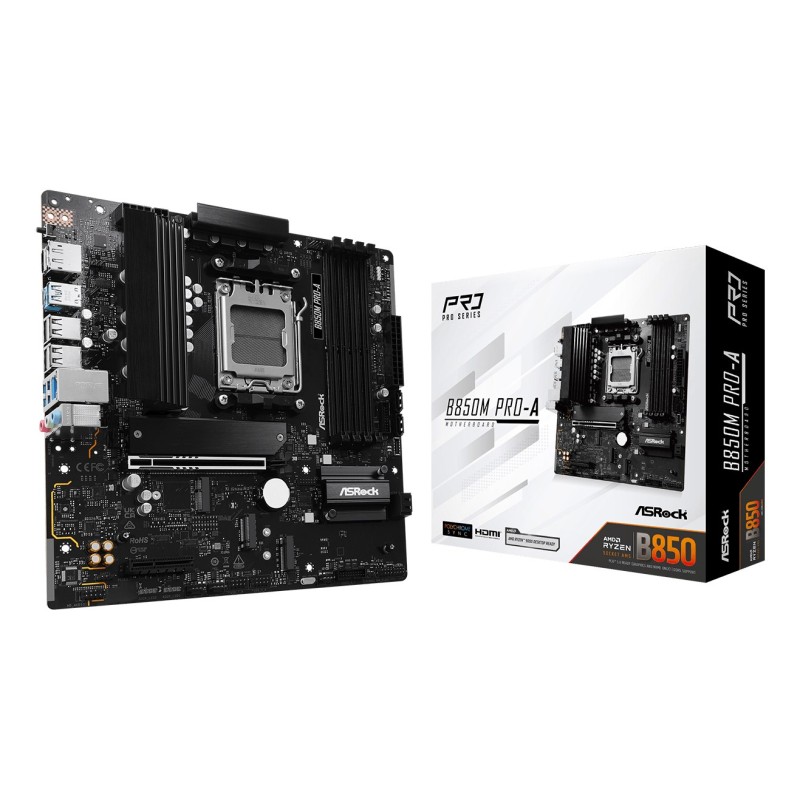 Asrock B850M Pro-A AMD B850 Socket AM5 micro ATX Asrock B850M Pro-A AMD B850 Socket AM5 micro ATX
