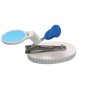 Nail clippers with magnifying glass