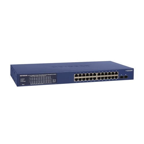 NETGEAR GS724TP-300EUS network switch Managed L2/L3/L4 Gigabit Ethernet (10/100/1000) Power over Ethernet (PoE) Blue NETGEAR GS724TP-300EUS network switch Managed L2/L3/L4 Gigabit Ethernet (10/100/1000) Power over Ethernet (PoE) Blue