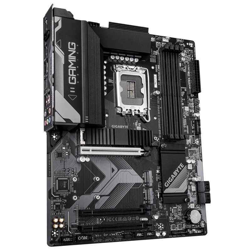 GIGABYTE B760 GAMING X WIFI6E GEN5 Motherboard - Supports 14th Gen. Intel Core CPUs, 8+1+1 phases VRM, up to 5600MHz DDR5, 3xPCIe 4.0 M.2, Wi-Fi 6E, 2.5 GbE LAN, USB 3.2 Gen 2 GIGABYTE B760 GAMING X WIFI6E GEN5 Motherboard - Supports 14th Gen. Intel Core CPUs, 8+1+1 phases VRM, up to 5600MHz DDR5, 3xPCIe 4.0 M.2, Wi-Fi 6E, 2.5 GbE LAN, USB 3.2 Gen 2