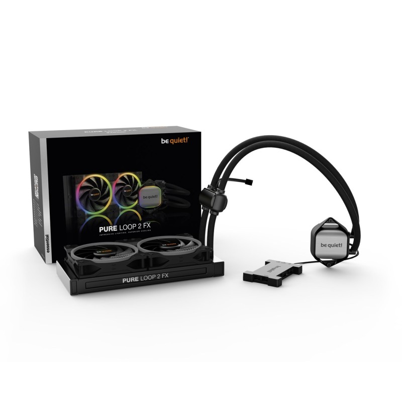 be quiet! Pure Loop 2 FX 240mm Processor All-in-one liquid cooler 12 cm Black 1 pc(s) be quiet! Pure Loop 2 FX 240mm Processor All-in-one liquid cooler 12 cm Black 1 pc(s)