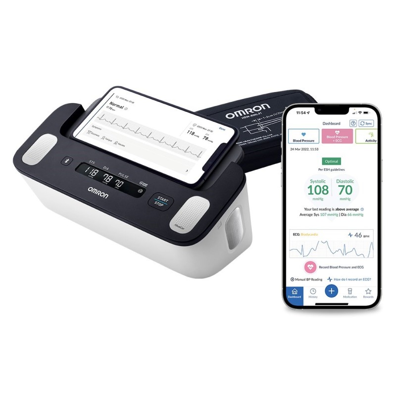 Blood pressure monitor and ECG monitor - OMRON Complete (HEM-7530T-E3) Blood pressure monitor and ECG monitor - OMRON Complete (HEM-7530T-E3)